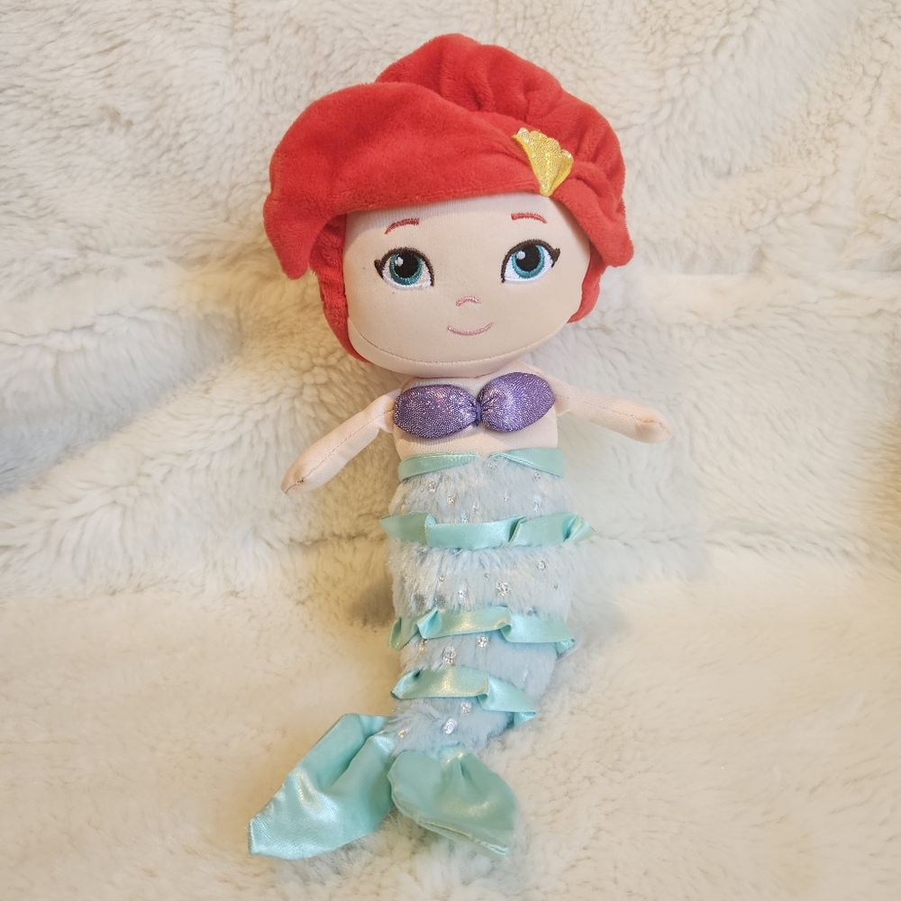 Disney Baby Princess Ariel Doll The Little Mermaid 2019 Soft Stuffed Plush Toy